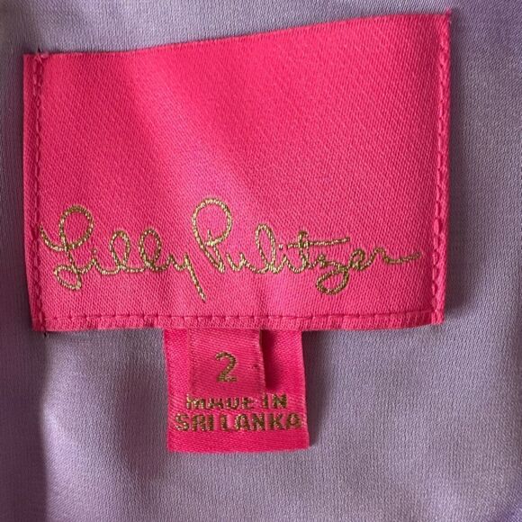 Lilly Pulitzer Hello Sunshine Donna Romper Purple Paisley Sleeveless Size‎ 2 - Picture 12 of 12